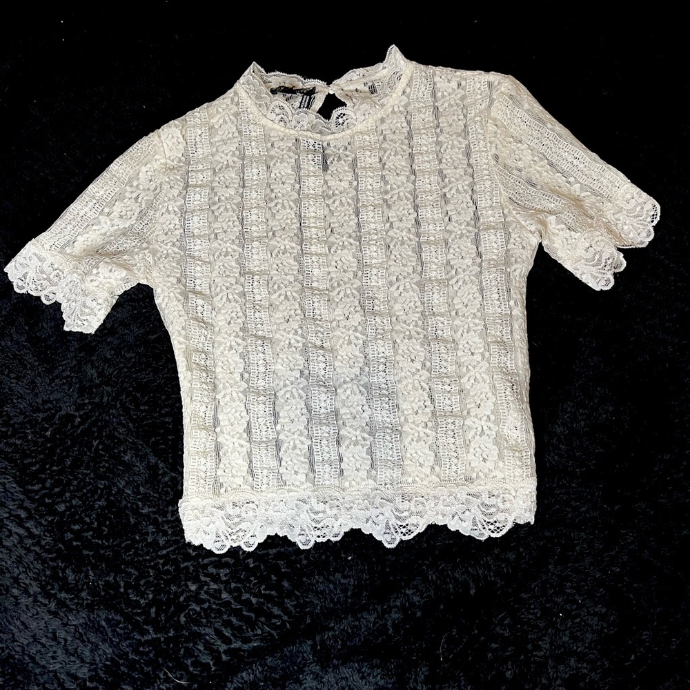 White dynamite mesh top